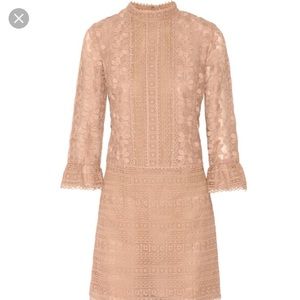 Anna Sui baby pink mod mini dress sz 6